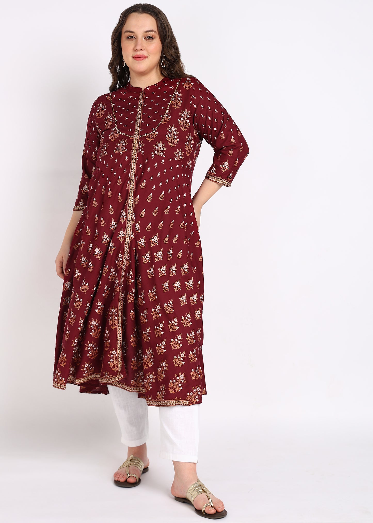 Graceful Green Plus Size Kurta – Refreshing Elegance & Comfort