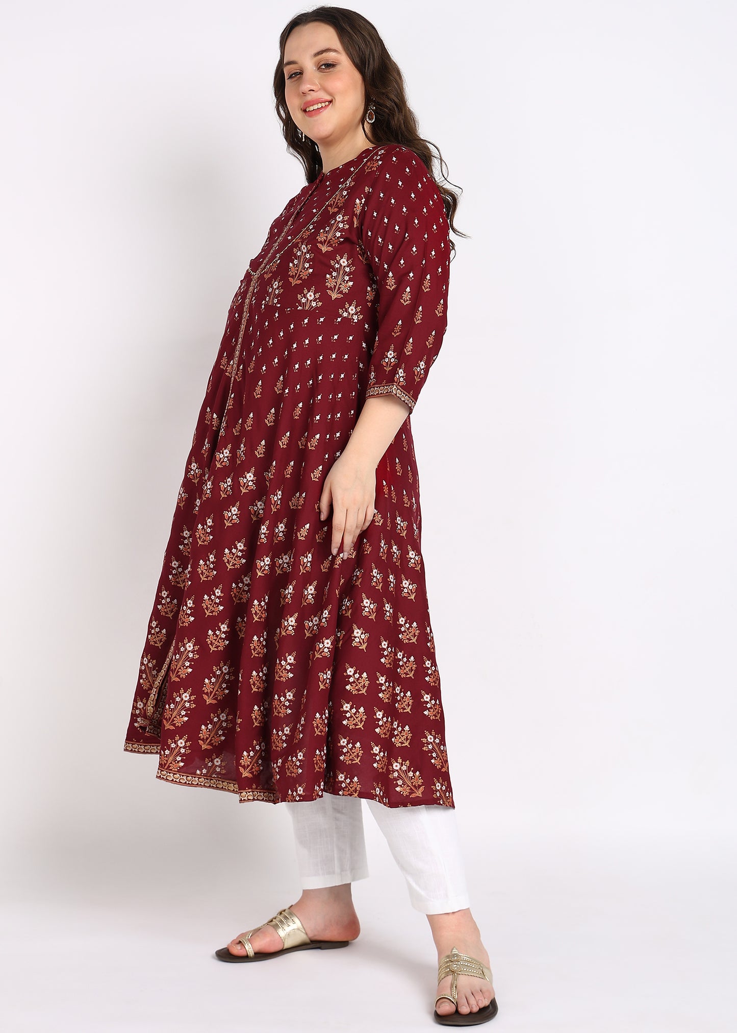 Graceful Green Plus Size Kurta – Refreshing Elegance & Comfort
