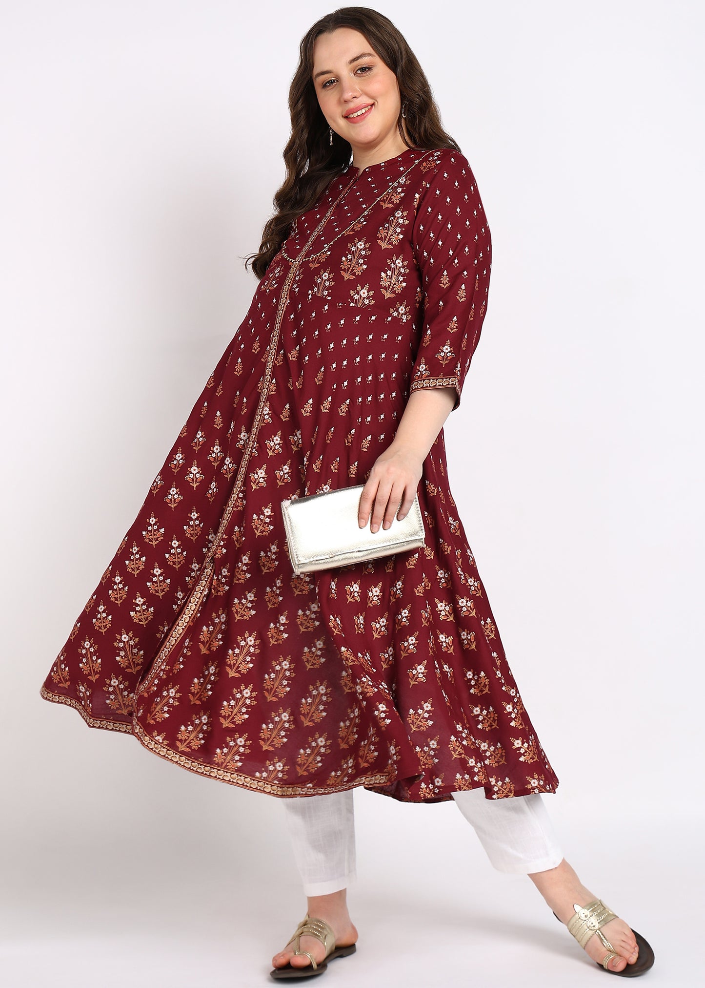 Graceful Green Plus Size Kurta – Refreshing Elegance & Comfort