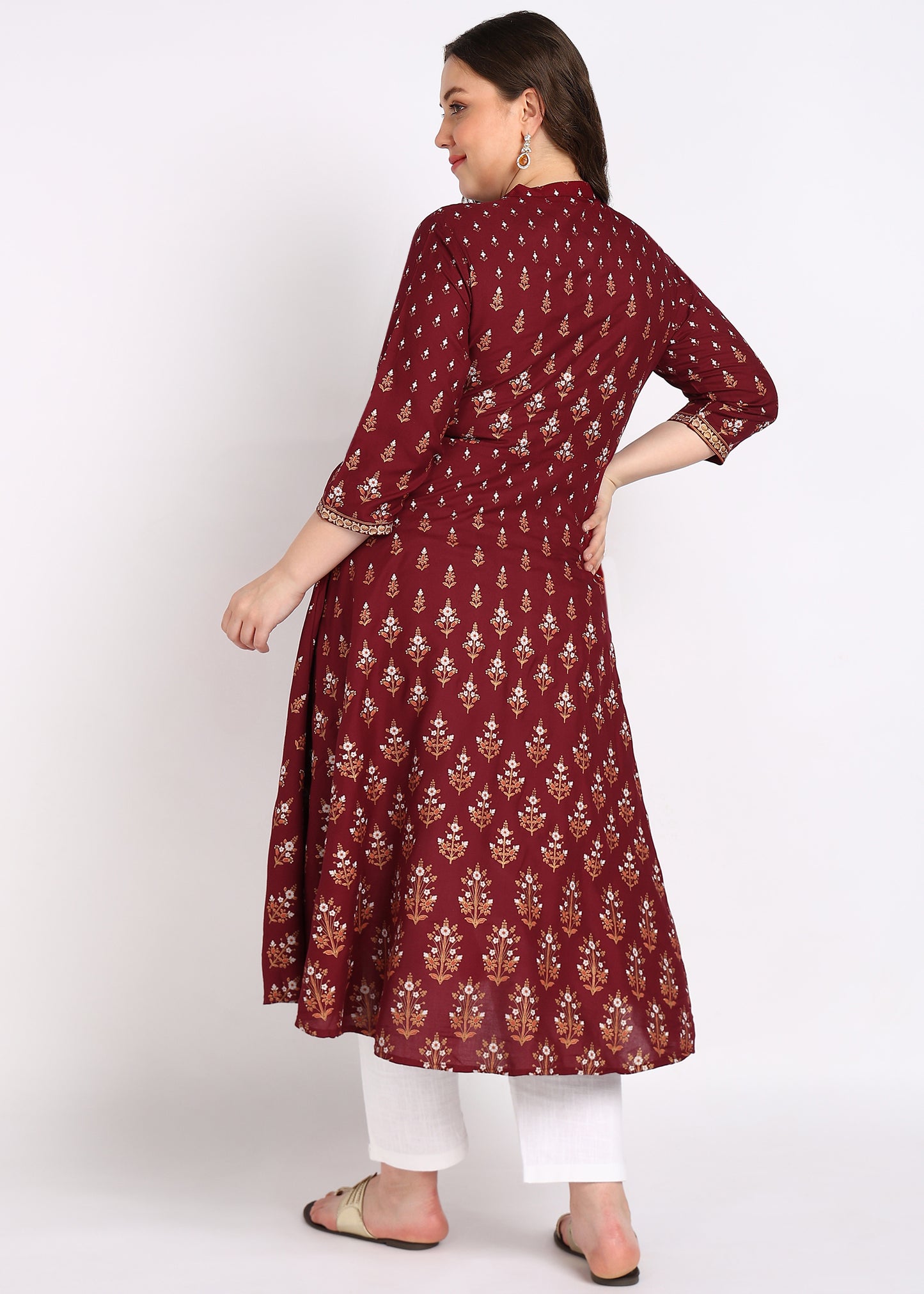 Graceful Green Plus Size Kurta – Refreshing Elegance & Comfort