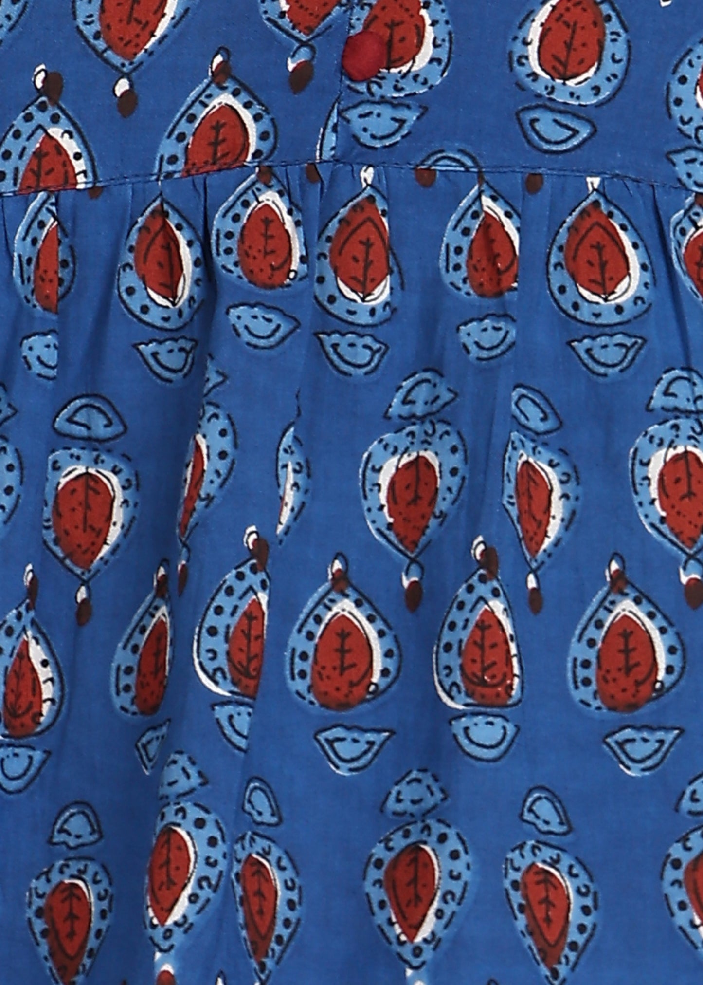 Indigo Geometrical Printed Flared Top – Stylish & Comfortable