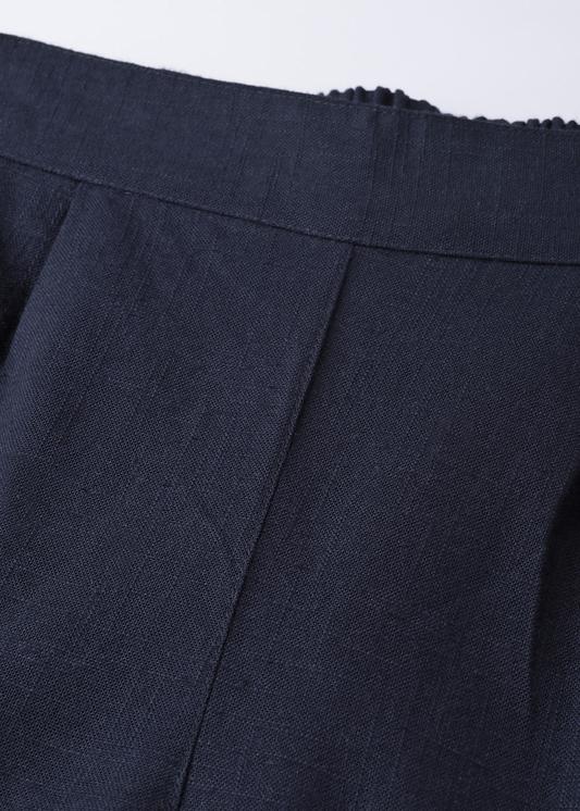 Cotton Slub Solid Regular Fit Casual Trouser Pants