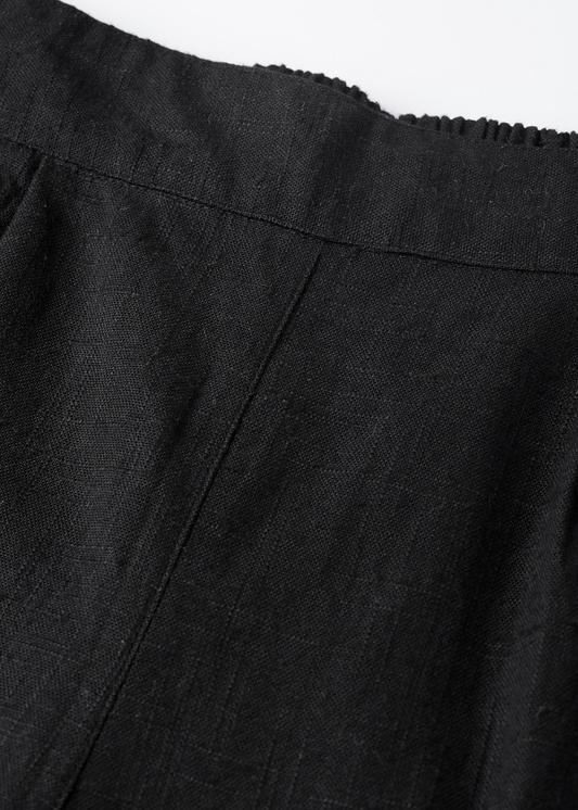 Cotton Slub Solid Regular Fit Casual Trouser Pants