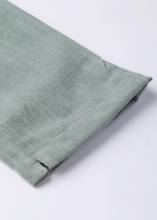 Cotton Slub Solid Regular Fit Casual Trouser Pants