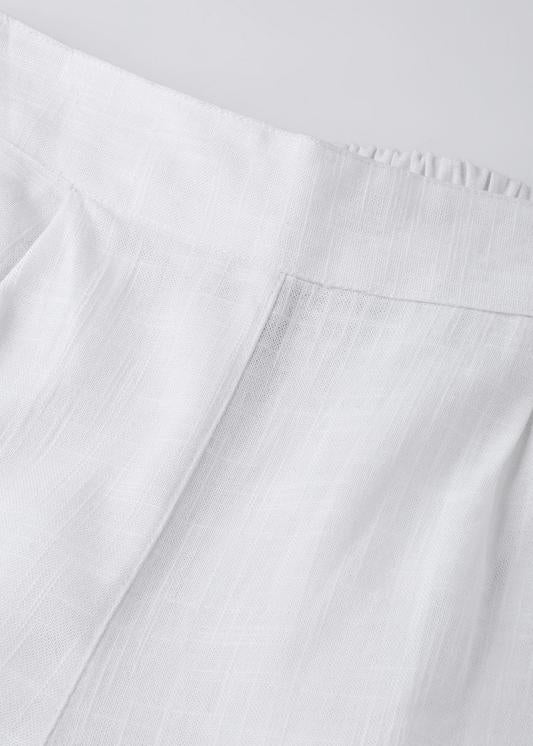 Cotton Slub Solid Regular Fit Casual Trouser Pants