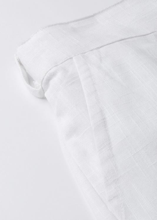 Cotton Slub Solid Regular Fit Casual Trouser Pants